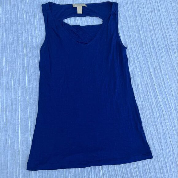 banana republic navy blue sleeveless blouse size XS - Picture 1 of 3